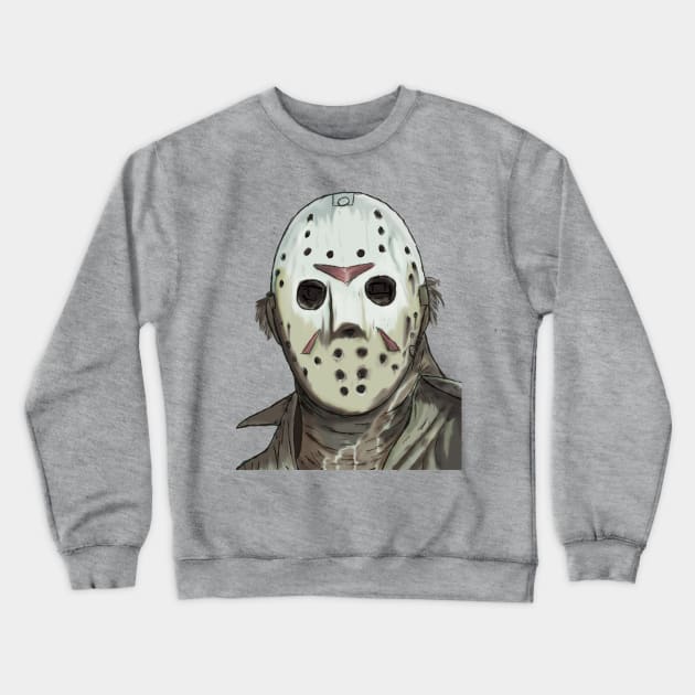 Jason Voorhees Portrait Crewneck Sweatshirt by Avengedqrow